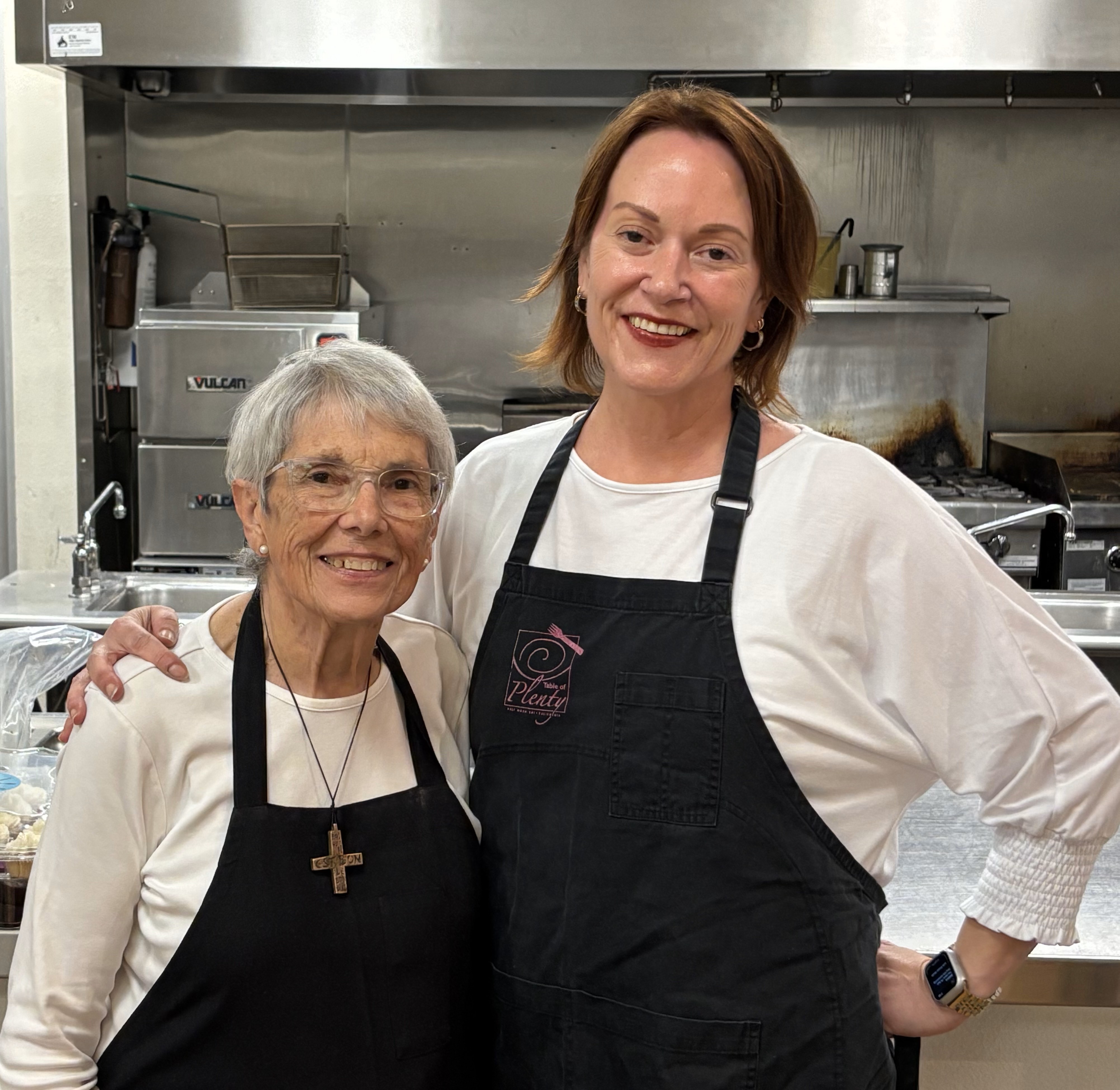 Sister Jeanette Braun and Kerri Conlon, Table of Plenty Program Director